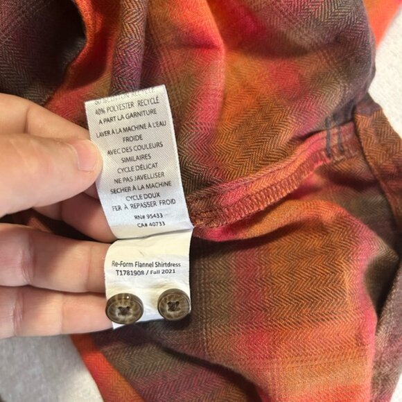 Toad&Co Re-Form Flannel Plaid Shirtdress - Picture 6 of 9